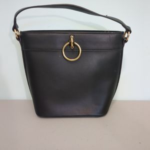 KAARI BLUE RING BUCKET BAG black purse pocketbook